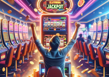 persona-celebrando-después-de-ganar-el-jackpot-en-una-máquina-tragamonedas