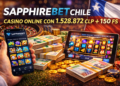 Sapphirebet Chile: casino online con 1.528.872 CLP + 150 FS